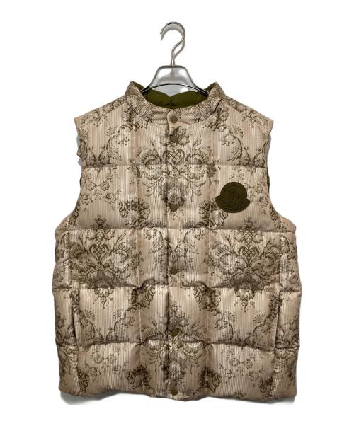 MONCLER GENIUS（モンクレール ジーニアス）MONCLER GENIUS (モンクレール ジーニアス) RABEH ダウンベスト 22AW H10921A00036 アイボリー×オリーブ サイズ:1の古着・服飾アイテム
