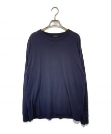 COMOLI（コモリ）の古着「空紡天竺 長袖Tシャツ　X01-05008」｜ネイビー