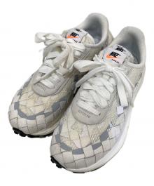 NIKE×sacai×Jean Paul GAULTIER（ナイキ×サカイ×ジャンポールゴルチェ）の古着「Woven VaporWaffle "White"　sacai　Jean Paul GAULTIER　トリプルネームスニーカー」｜ホワイト