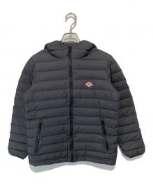 DANTON（ダントン）の古着「MIDDLE DOWN フーデッドダウンジャケット　JD-8031」｜ブラック