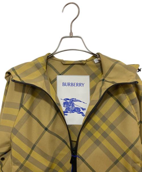 BURBERRY（バーバリー）BURBERRY (バーバリー) Cropped Checkered Light Jacket（クロップドチェッカー ライトジャケット）8082318 ベージュ サイズ:XSの古着・服飾アイテム