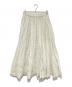 ATON (エイトン) NATURAL DYED LINEN LAWN GATHERD SKIRT（ナチュラルダイド リネンローン ギャザースカート）　SKAGGM0304 ホワイト サイズ:02：16000円