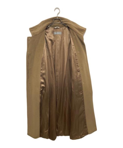 MaxMara（マックスマーラ）MaxMara (マックスマーラ) ベルテッドヴァージンウールコート ベージュ サイズ:SIZE42の古着・服飾アイテム