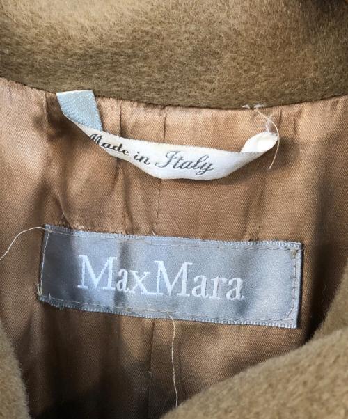 MaxMara（マックスマーラ）MaxMara (マックスマーラ) ベルテッドヴァージンウールコート ベージュ サイズ:SIZE42の古着・服飾アイテム