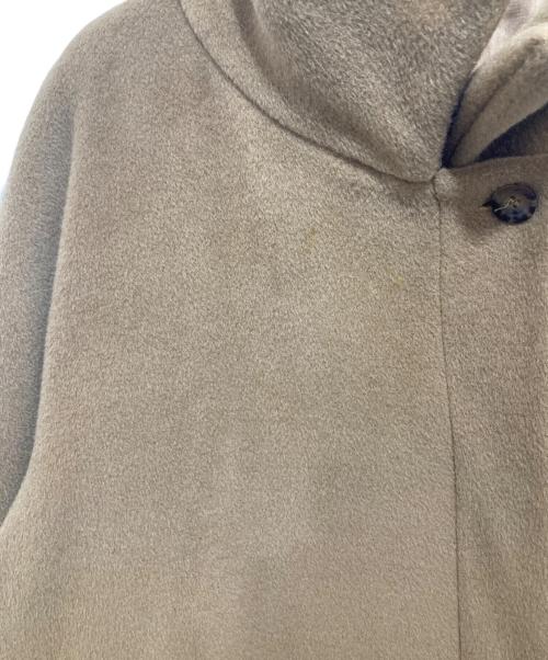 MaxMara（マックスマーラ）MaxMara (マックスマーラ) ベルテッドヴァージンウールコート ベージュ サイズ:SIZE42の古着・服飾アイテム