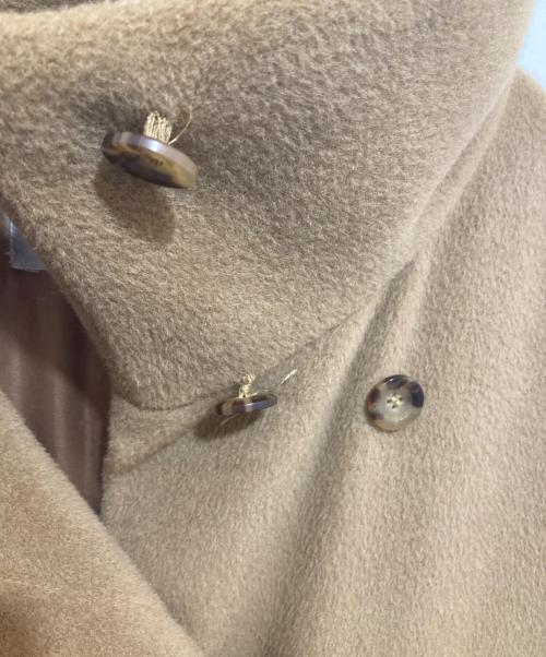 MaxMara（マックスマーラ）MaxMara (マックスマーラ) ベルテッドヴァージンウールコート ベージュ サイズ:SIZE42の古着・服飾アイテム