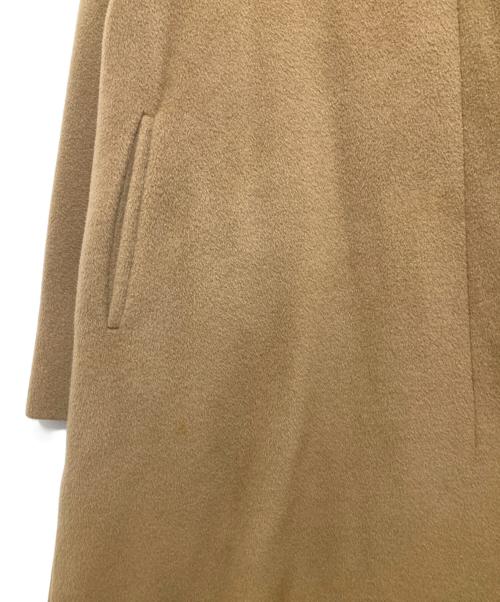 MaxMara（マックスマーラ）MaxMara (マックスマーラ) ベルテッドヴァージンウールコート ベージュ サイズ:SIZE42の古着・服飾アイテム