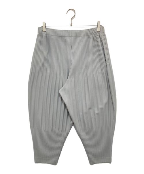 HOMME PLISSE ISSEY MIYAKE（オム プリッセ イッセイ ミヤケ）HOMME PLISSE ISSEY MIYAKE (オム プリッセ イッセイ ミヤケ) BASIC pleated tapered pants(テーパードパンツ) HP55JF153 グレー サイズ:3の古着・服飾アイテム
