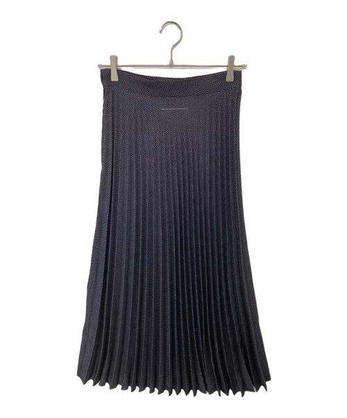 MM6 Maison Margiela（エムエムシックスメゾンマルジェラ）MM6 Maison Margiela (エムエムシックスメゾンマルジェラ) Printed Hand Pleated Skirt(プリントハンドプリーツスカート) S52MA0189 S76519 ブラック サイズ:40の古着・服飾アイテム