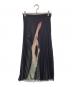 MM6 Maison Margiela（エムエムシックスメゾンマルジェラ）の古着「Printed Hand Pleated Skirt(プリントハンドプリーツスカート) S52MA0189 S76519」｜ブラック