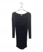 Jean Paul GAULTIERジャンポールゴルチェ）の古着「オフショルドレスワンピース 0PJL-IA1-1020」｜ブラック