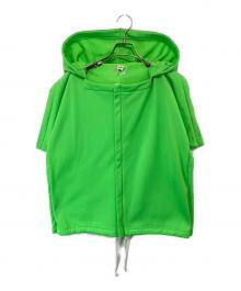COMME des GARCONS（コムデギャルソン）の古着「Polyester Hooded　ポリエステルフーデッド　GI-T005」｜グリーン