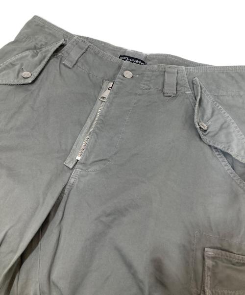 DOLCE & GABBANA（ドルチェ＆ガッバーナ）DOLCE & GABBANA (ドルチェ＆ガッバーナ) ジップデザインギミックカーゴパンツ グレー サイズ:不明の古着・服飾アイテム