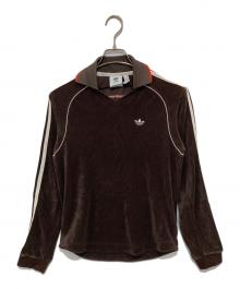 adidas×WALES BONNER（アディダス×ウェールズボナー）の古着「TOWEL LONG SLEEVE SHIRT ゲーミングシャツ 	IB3251」｜ブラウン