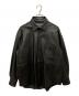 JOURNAL STANDARD TRISECT（ジャーナルスタンダード トライセクト）の古着「ラムレザー The FAT Shirt（ファットシャツ） 24050600807010」｜ブラック