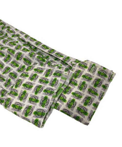 GUCCI（グッチ）GUCCI (グッチ) 総柄　レギュラーカラーシャツ All-over pattern shirt グリーン サイズ:40の古着・服飾アイテム