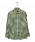 GUCCI（グッチ）の古着「総柄　レギュラーカラーシャツ All-over pattern shirt」｜グリーン