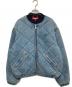 SUPREME（シュプリーム）の古着「ZIP-OFF SLEEVE QUILTED BOMBER JACKET(ジップオフスリーブキルティングボンバージャケット)  25FW」｜インディゴ