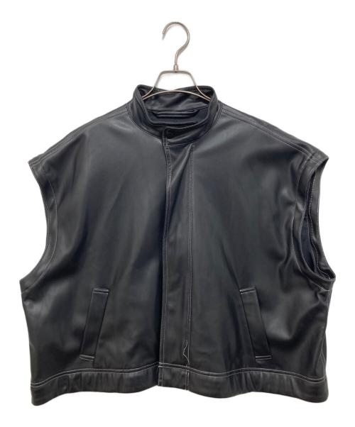 MAISON SPECIAL（メゾンスペシャル）MAISON SPECIAL (メゾンスペシャル) Vegan Leather Mods Coat　ヴィ―ガンレザーモッズコート ブラック サイズ:freeの古着・服飾アイテム