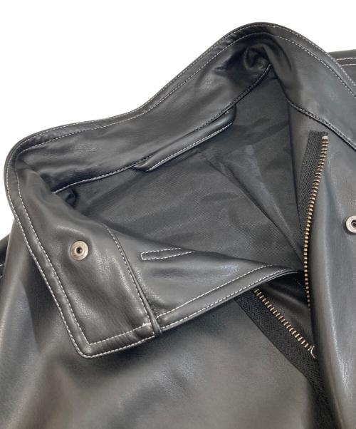 MAISON SPECIAL（メゾンスペシャル）MAISON SPECIAL (メゾンスペシャル) Vegan Leather Mods Coat　ヴィ―ガンレザーモッズコート ブラック サイズ:freeの古着・服飾アイテム