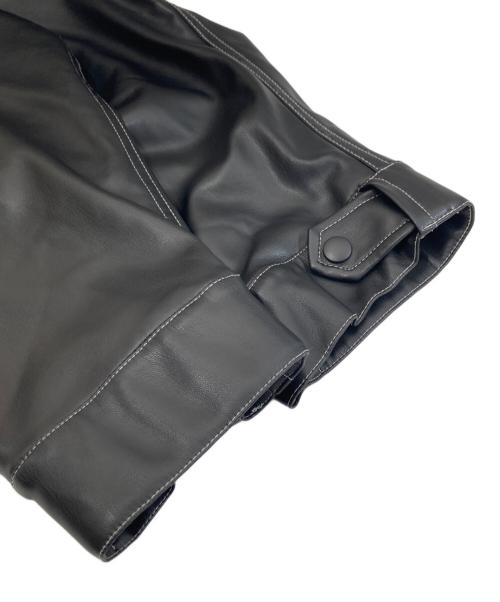 MAISON SPECIAL（メゾンスペシャル）MAISON SPECIAL (メゾンスペシャル) Vegan Leather Mods Coat　ヴィ―ガンレザーモッズコート ブラック サイズ:freeの古着・服飾アイテム