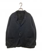 COMOLIコモリ）の古着「ウールニットジャケット テーラードジャケット　C03-06013」｜グレー