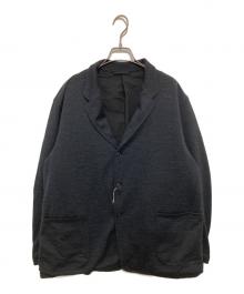 COMOLI（コモリ）の古着「ウールニットジャケット テーラードジャケット　C03-06013」｜グレー