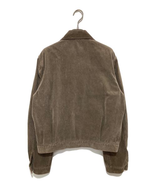 AURALEE（オーラリー）AURALEE (オーラリー) PIGMENT DYED FINX CORDUROY BLOUSON(ピグメントダイ フィンクスコーデュロイブルゾン) A25AB01FC ブラウン サイズ:4の古着・服飾アイテム