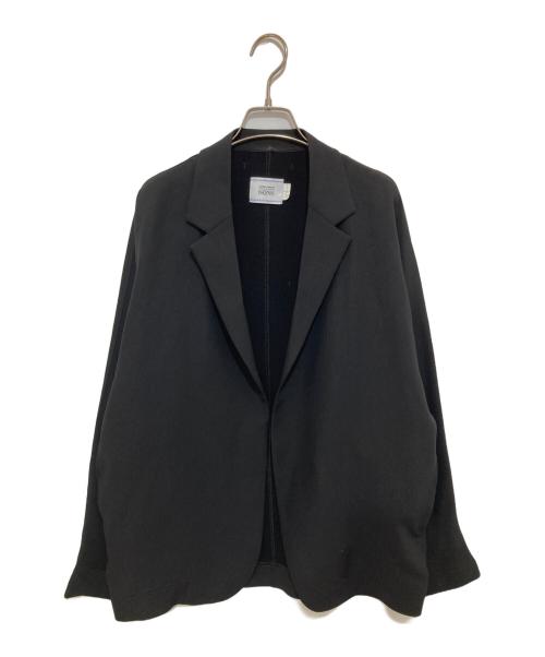 UNITED ARROWS & SONS by DAISUKE OBANA（ユナイテッドアローズ＆サンズ バイ ダイスケ オバナ）UNITED ARROWS & SONS by DAISUKE OBANA (ユナイテッドアローズ＆サンズ バイ ダイスケ オバナ) ボタンレステーラードジャケット　5522-299-0289 ブラック サイズ:Sの古着・服飾アイテム