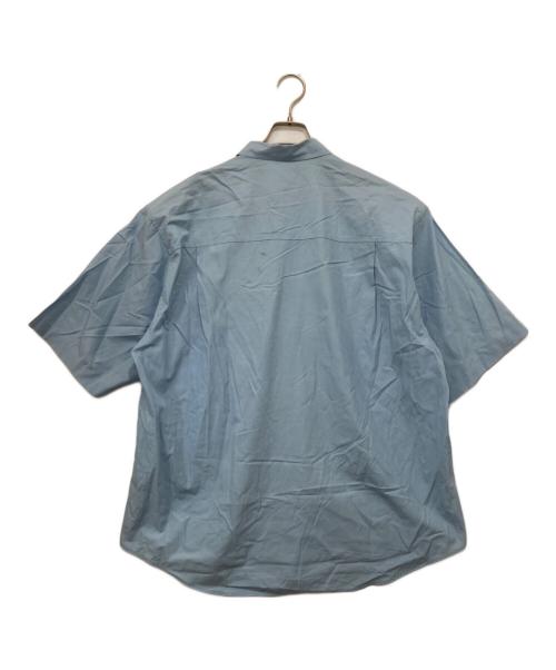 AURALEE（オーラリー）AURALEE (オーラリー) WASHED FINX TWILL BIG HALF SLEEVED SHIRT スカイブルー サイズ:5の古着・服飾アイテム