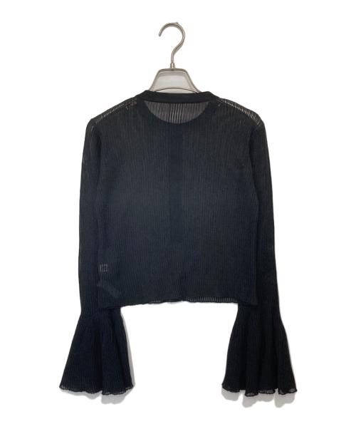CFCL（シーエフシーエル）CFCL (シーエフシーエル) HYPHA LUCENT BELL SLEEVE CARDIGAN　ベルスリーブカーディガン　CF008KE014 ブラック サイズ:3の古着・服飾アイテム