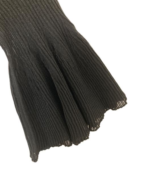 CFCL（シーエフシーエル）CFCL (シーエフシーエル) HYPHA LUCENT BELL SLEEVE CARDIGAN　ベルスリーブカーディガン　CF008KE014 ブラック サイズ:3の古着・服飾アイテム