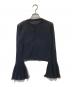 CFCL（シーエフシーエル）の古着「HYPHA LUCENT BELL SLEEVE CARDIGAN　ベルスリーブカーディガン　CF008KE014」｜ブラック