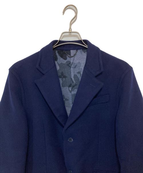 LOUIS VUITTON（ルイ ヴィトン）LOUIS VUITTON (ルイ ヴィトン) ウールカモフラージュ テーラードジャケット HJJ01EVZU ネイビー サイズ:48の古着・服飾アイテム
