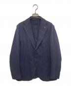 TAGLIATOREタリアトーレ）の古着「DAKAR（ダカール）2Bシングルテーラードジャケット コットン メッシュ　G-DAKAR22K」｜ネイビー