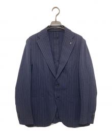 TAGLIATORE（タリアトーレ）の古着「DAKAR（ダカール）2Bシングルテーラードジャケット コットン メッシュ　G-DAKAR22K」｜ネイビー