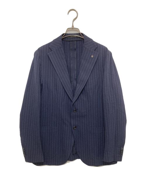 TAGLIATORE（タリアトーレ）TAGLIATORE (タリアトーレ) DAKAR（ダカール）2Bシングルテーラードジャケット コットン メッシュ　G-DAKAR22K ネイビー サイズ:48の古着・服飾アイテム