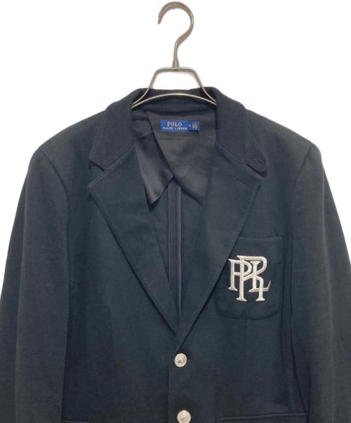 POLO RALPH LAUREN（ポロ・ラルフローレン）POLO RALPH LAUREN (ポロ・ラルフローレン) エンブレム ブレザー　2Bテーラードジャケット　	211645540002 ブラック サイズ:SIZE 14の古着・服飾アイテム