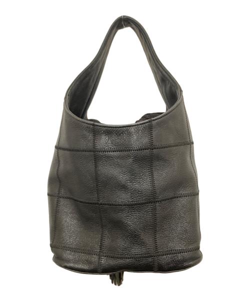 CHANEL（シャネル）CHANEL (シャネル) ココマークチョコバー巾着フリンジバッグ　A19981 ブラックの古着・服飾アイテム