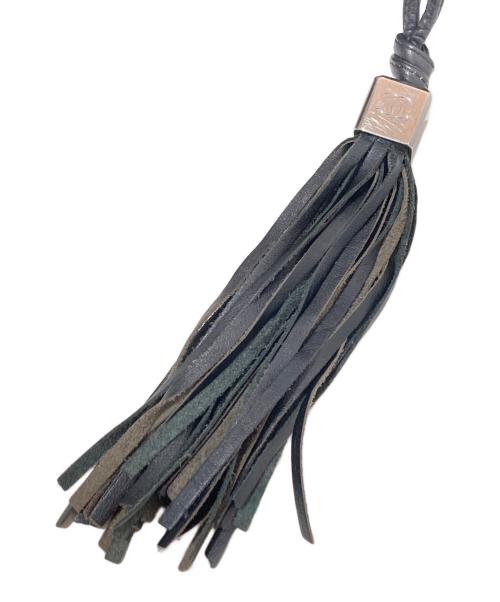 CHANEL（シャネル）CHANEL (シャネル) ココマークチョコバー巾着フリンジバッグ　A19981 ブラックの古着・服飾アイテム