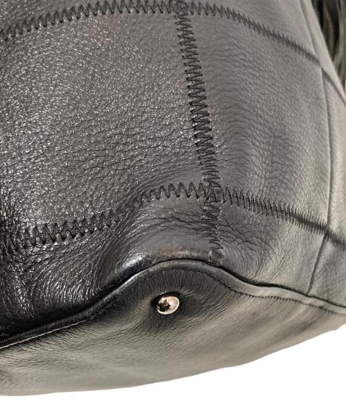 CHANEL（シャネル）CHANEL (シャネル) ココマークチョコバー巾着フリンジバッグ　A19981 ブラックの古着・服飾アイテム