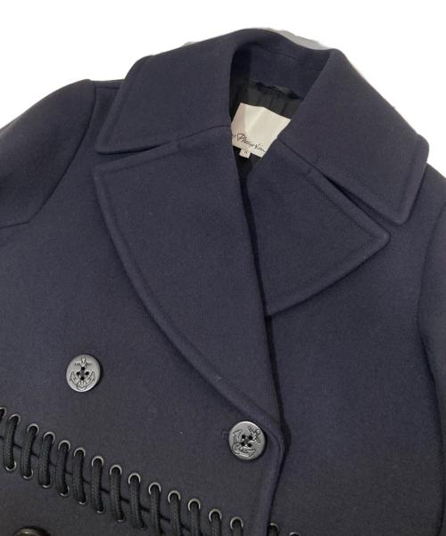 3.1 phillip lim（スリーワンフィリップリム）3.1 phillip lim (スリーワンフィリップリム) ウールメルトンPコート ネイビーの古着・服飾アイテム