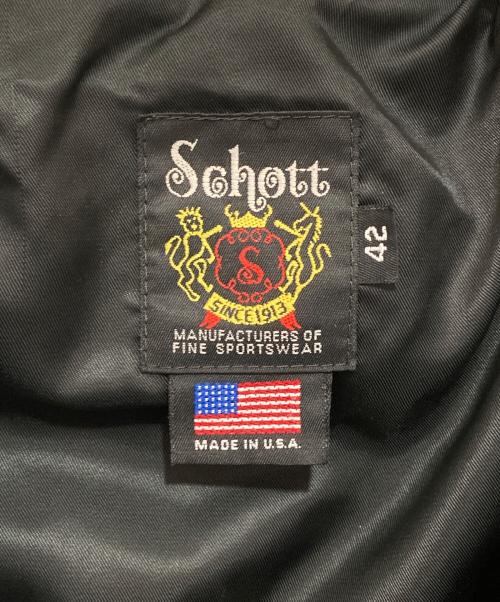 Schott（ショット）Schott (ショット) 103US TRUCKER JACKET（トラッカージャケット）　USA製 ブラック サイズ:42の古着・服飾アイテム