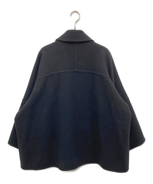 DES PRES（デ プレ）DES PRES (デ プレ) ウールモッサ ステンカラーミディコート 24AW　22-08-44-08308 ブラック サイズ:Fの古着・服飾アイテム