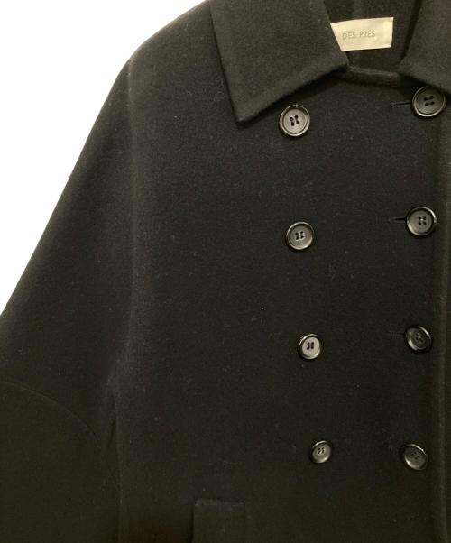 DES PRES（デ プレ）DES PRES (デ プレ) ウールモッサ ステンカラーミディコート 24AW　22-08-44-08308 ブラック サイズ:Fの古着・服飾アイテム