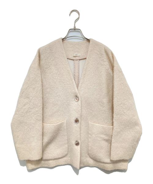 YORI（ヨリ）YORI (ヨリ) ウールモヘアシャギージャケット　YR2125-098AW-6 アイボリー サイズ:Fの古着・服飾アイテム