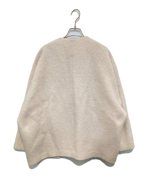YORI（ヨリ）YORI (ヨリ) ウールモヘアシャギージャケット　YR2125-098AW-6 アイボリー サイズ:Fの古着・服飾アイテム