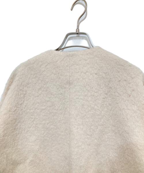 YORI（ヨリ）YORI (ヨリ) ウールモヘアシャギージャケット　YR2125-098AW-6 アイボリー サイズ:Fの古着・服飾アイテム