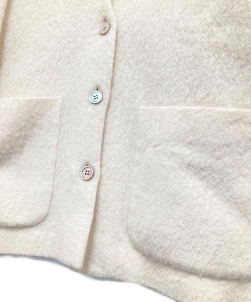 YORI（ヨリ）YORI (ヨリ) ウールモヘアシャギージャケット　YR2125-098AW-6 アイボリー サイズ:Fの古着・服飾アイテム