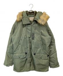 AVIREX（アヴィレックス）の古着「N-3Bフライトジャケット　Flight Jacket military jacket  commercial fake fur 6152175」｜オリーブ